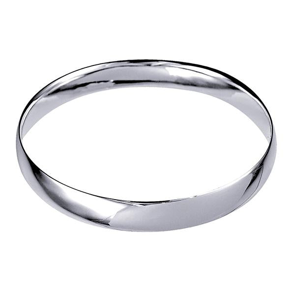STERLING SILVER 9MM WIDE BANGLE