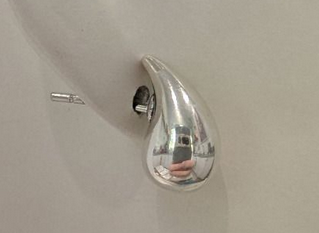 STERLING SILVER 13MM TEARDROP STUDS