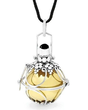 HARMONY BALL - BLACK ONYX BRASS BALL