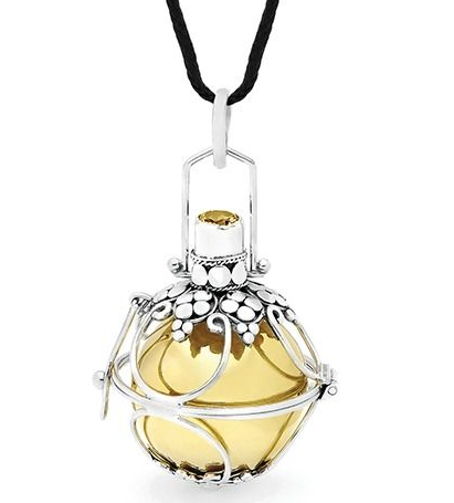 HARMONY BALL - BRASS AND YELLOW CITRINE