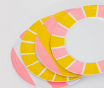 MELAMINE PLATE SET - STRIPED