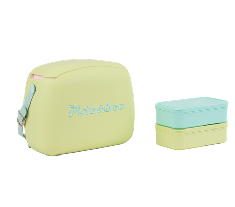 POLARBOX BOX COOLER BAG 6L - LIME/CYAN
