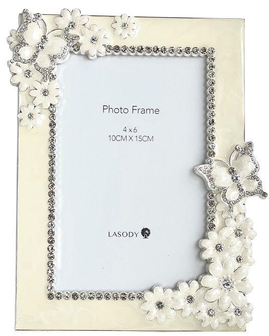 BUTTERLY & FLOWER PHOTO FRAME