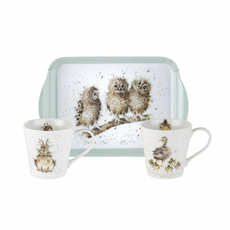 WRENDALE - MUG & TRAY SET - WOODLAND ANIMALS