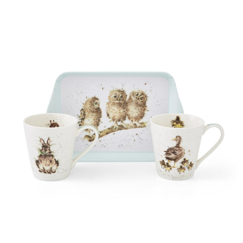 WRENDALE - MUG & TRAY SET - WOODLAND ANIMALS