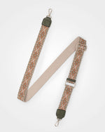 MONICA CAMERA CROSSBODY/BAG - OLIVE GREEN WITH AZTEC STRAP