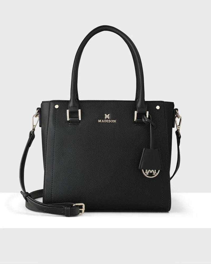ANGIE SATCHEL BAG - BLACK