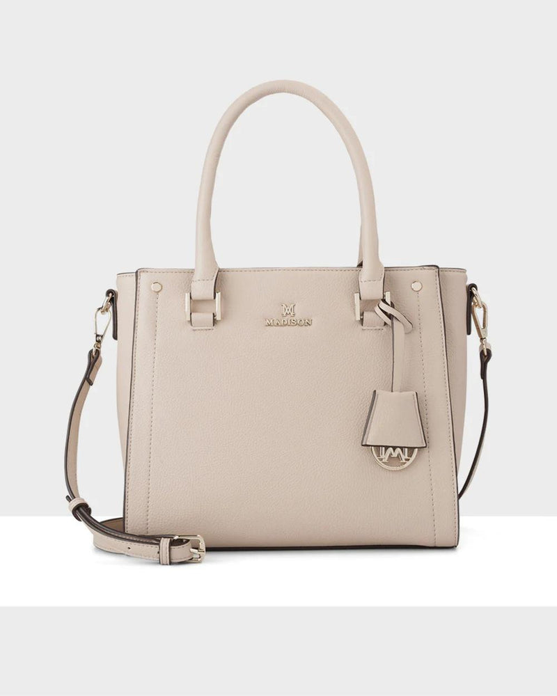 ANGIE SATCHEL BAG - NUDE