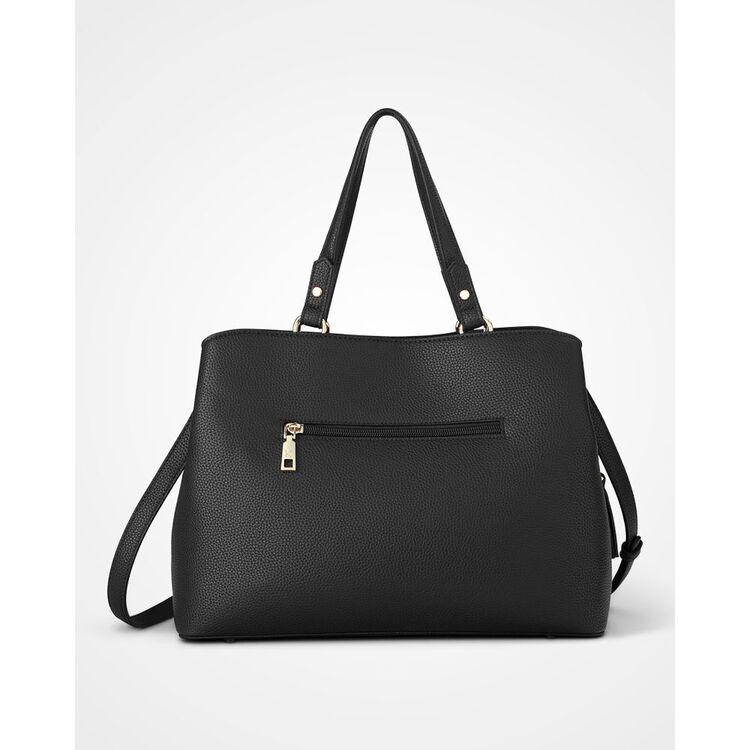 KATHERINE MEDIUM SATCHEL - BLACK
