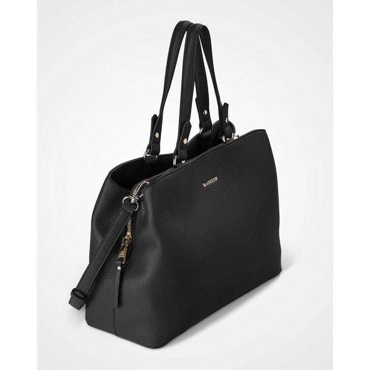 KATHERINE MEDIUM SATCHEL - BLACK