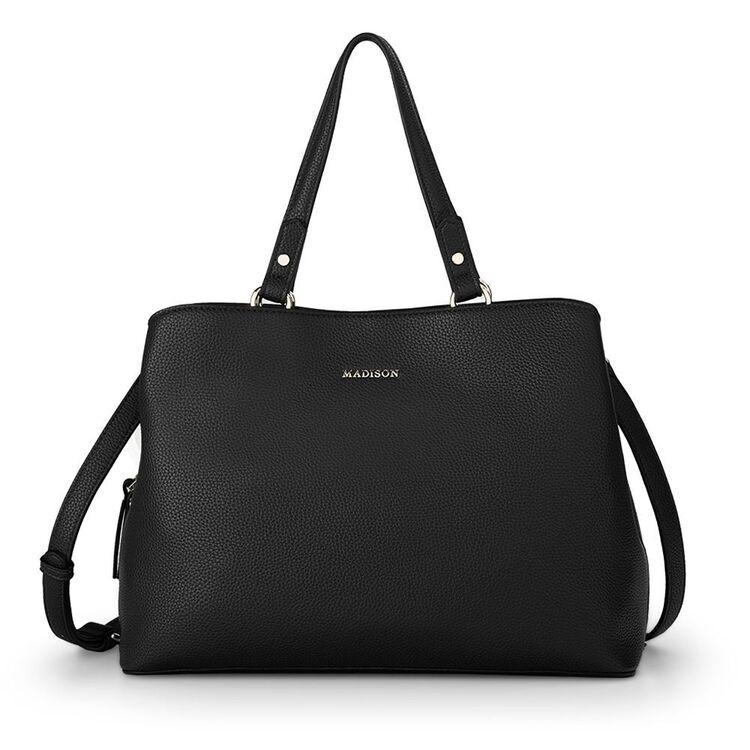KATHERINE MEDIUM SATCHEL - BLACK