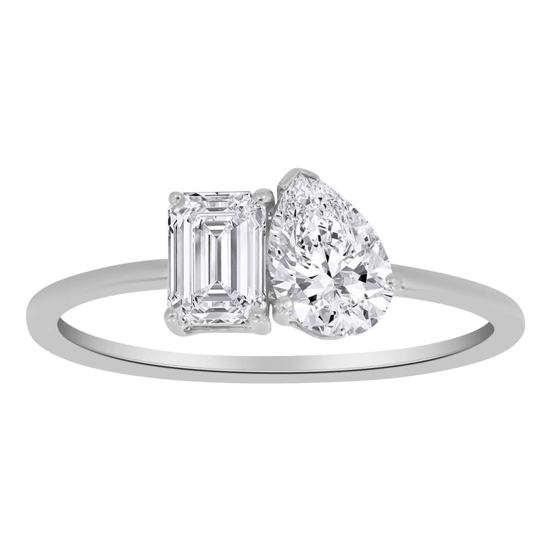 10CT WHITE GOLD DIAMOND RING - 1.00CT