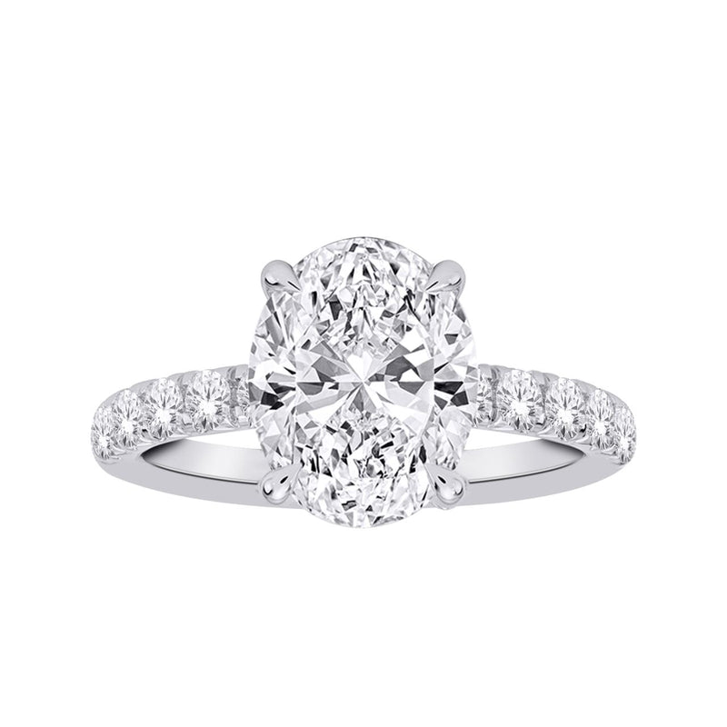 10CT WHITE GOLD DIAMOND ENGAGEMENT RING - 1.25CT