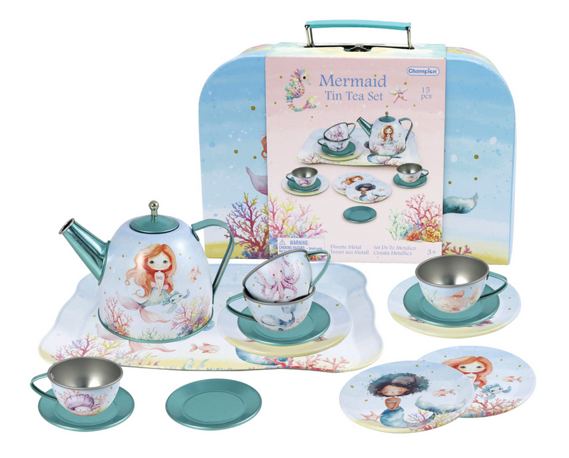 TIN TEA SET - MERMAID