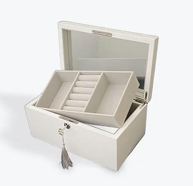 JEWELLERY BOX - WHITE SQUARE
