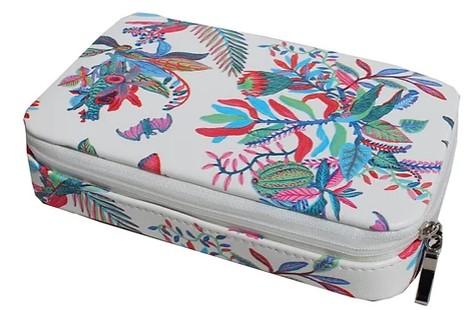 FLORA WHITE TRAVEL CASE