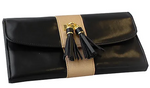 KARA BLACK/GOLD JEWELLERY TRAVEL ROLL