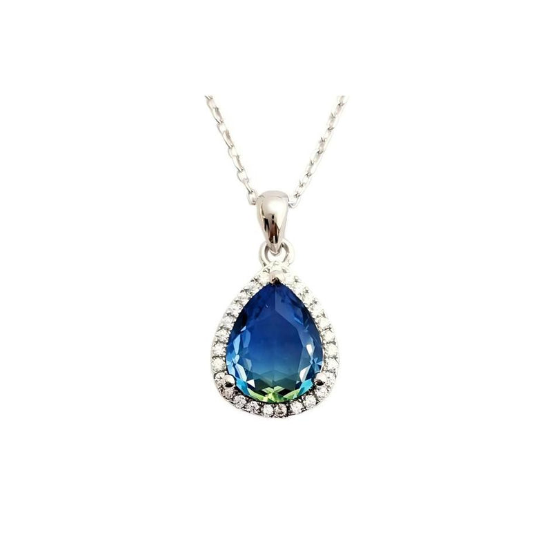 STERLING SILVER CUBIC ZIRCONIA PENDANT