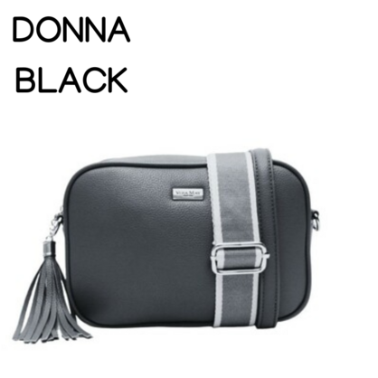 DONNA BLACK CROSSBODY BAG
