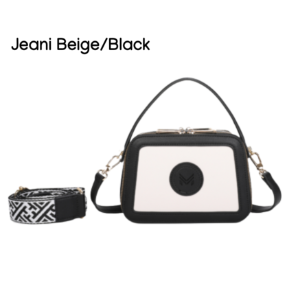 JEANI BEIGE/BLACK CROSSBODY BAG