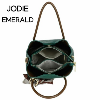 JODIE EMERALD SMALL HANDBAG