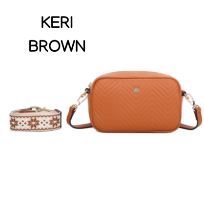 KERI TAN VEGAN CROSSBODY BAG