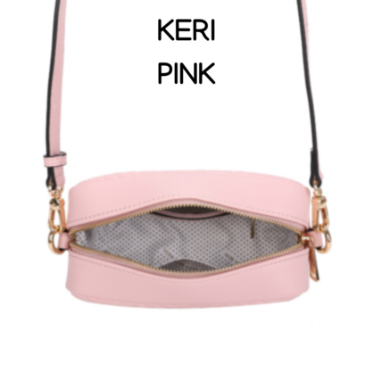 KERI PINK VEGAN CROSSBODY BAG