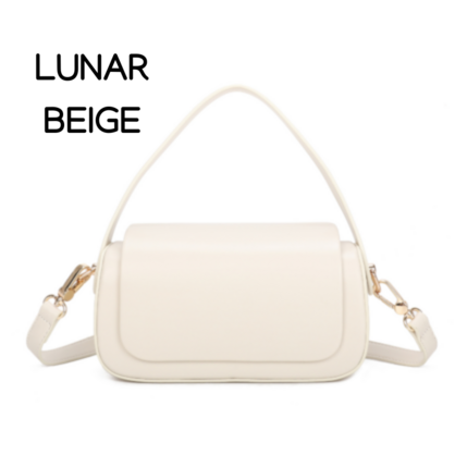 LUNAR BEIGE VEGAN CROSSBODY BAG