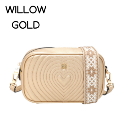 WILLOW GOLD CROSS BODY BAG