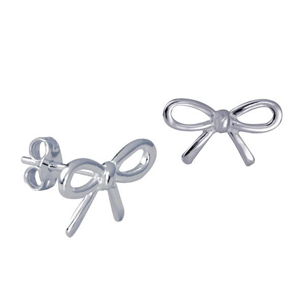 STERLING SILVER BOW STUDS
