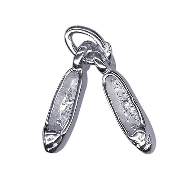STERLING SILVER BALLET SLIPPERS CHARM