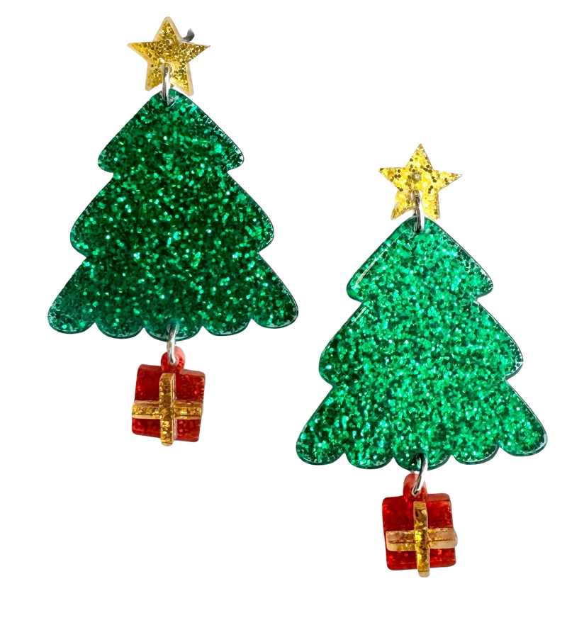 CHRISTMAS TREE EARRINGS
