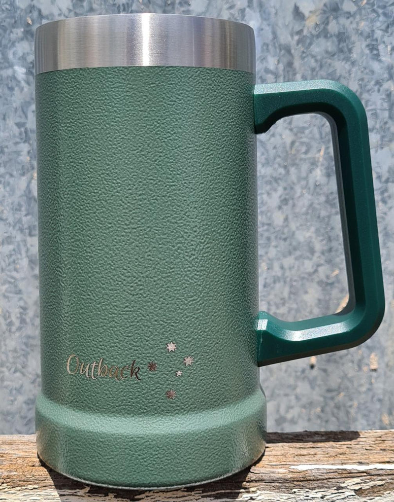 KHAKI STAINLESS BEER MUG