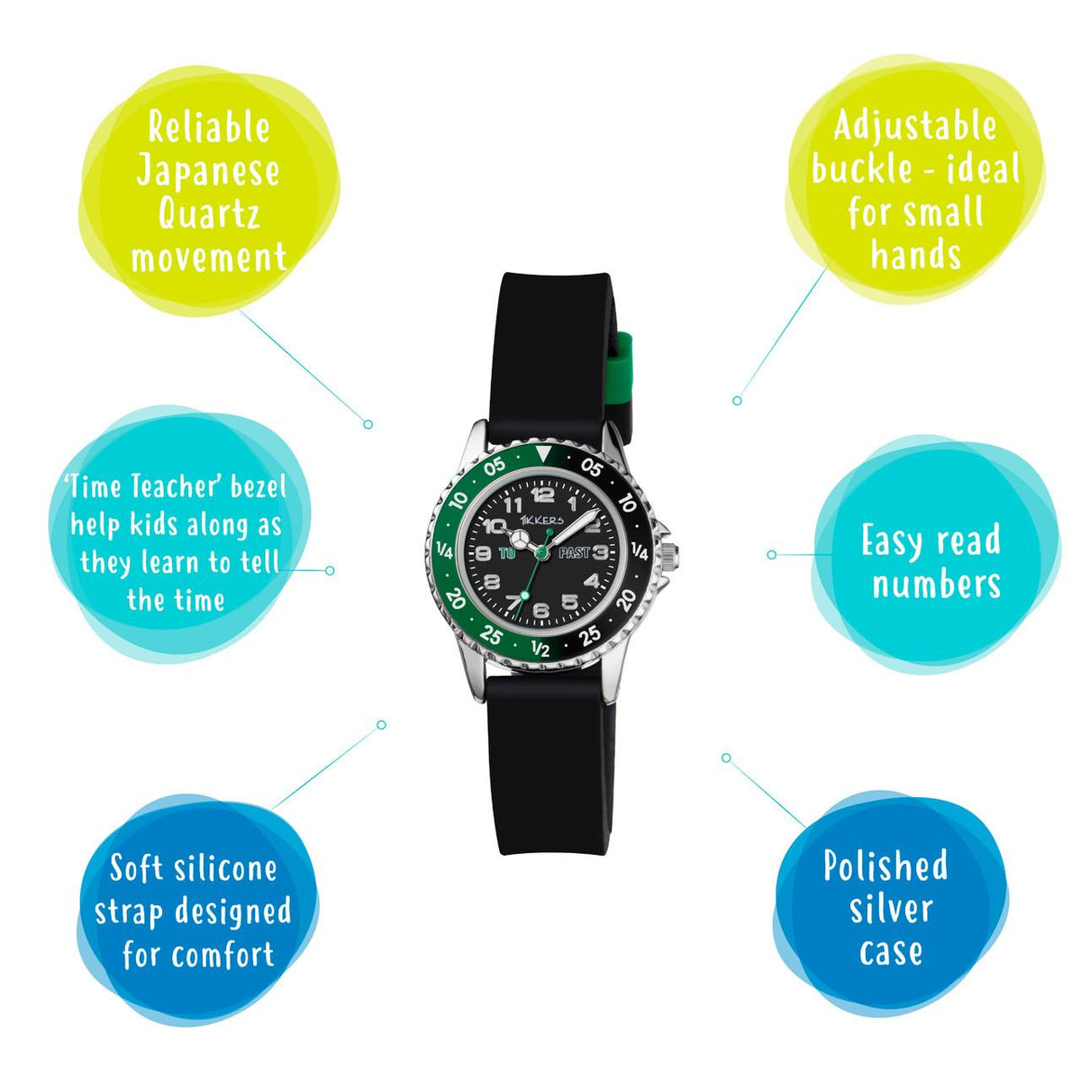 TIKKERS - GREEN BLACK WATCH