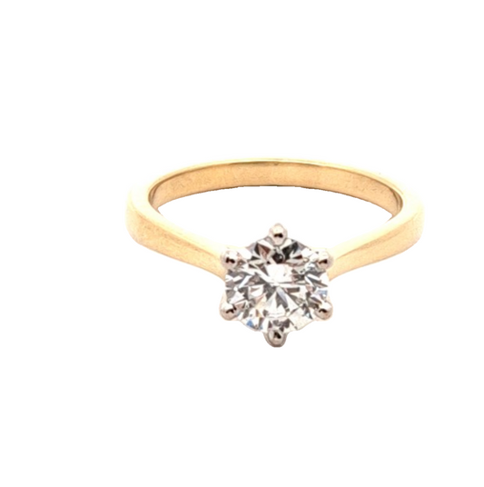 18 TT DIAMOND SOLITAIRE RING