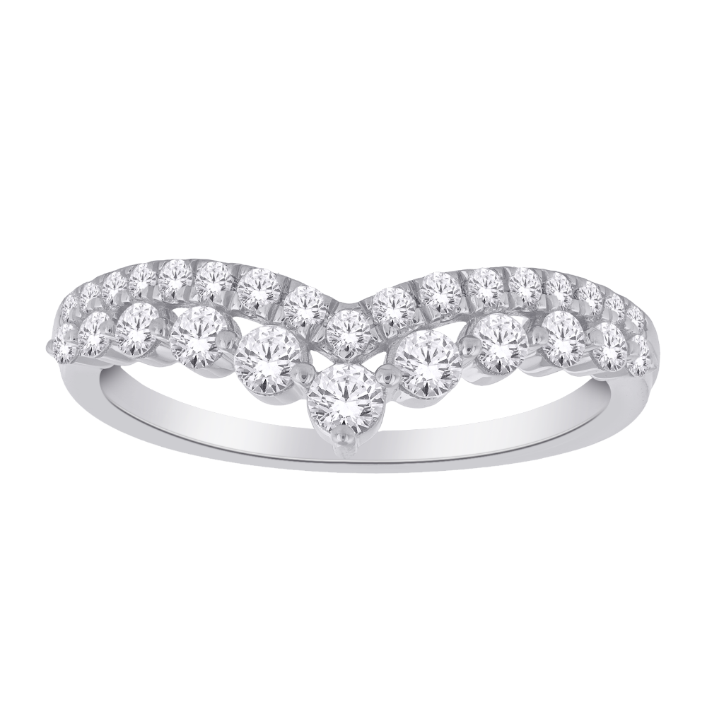 10WG DIAMOND CROWN RING