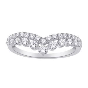 10WG DIAMOND CROWN RING