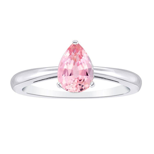 14WG LAB PINK DIAMOND RING