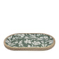 JASMINE OVAL SERVING TRAY - FOREST