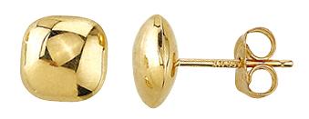 9YG SQUARE STUD EARRINGS