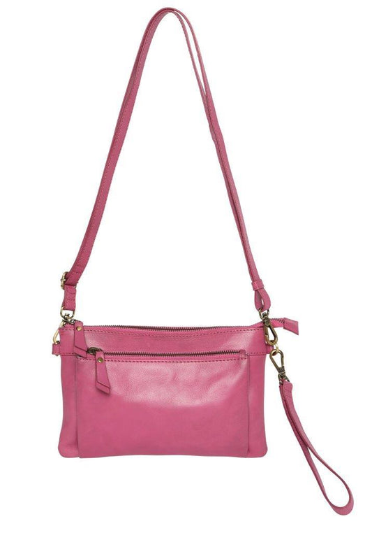 BROOME FUSCIA LEATHER BAG