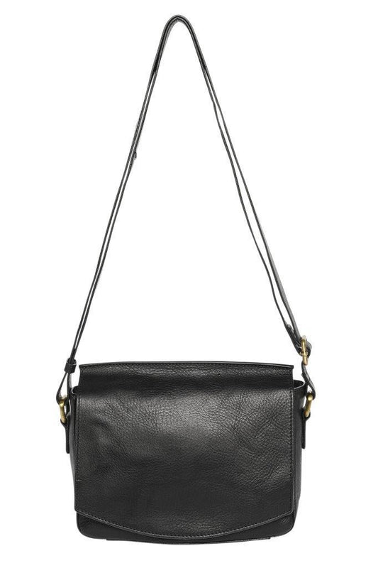 ELEANOR NAVY LEATHER HANDBAG