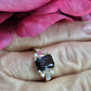 9YG LONDON BLUE TOPAZ & DIAMOND RING