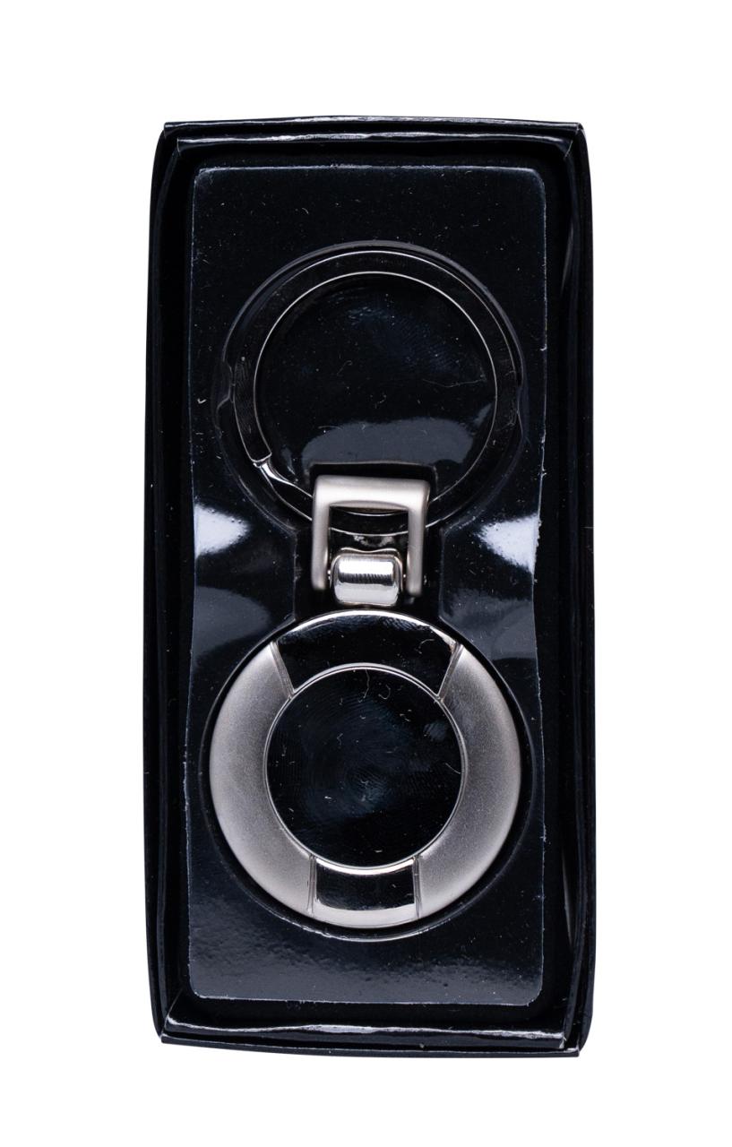 SILVER CIRCLE KEYRING