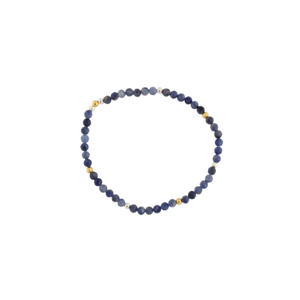 SODALITE FACET 4MM GEM BRACELET