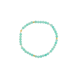 AMAZONITE FACET 4MM BRACELET