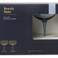 THE LOU COUPE GLASS - SET OF TWO - BLUE