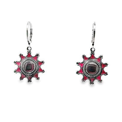 AU BOUT DES REVES RED DROP EARRINGS
