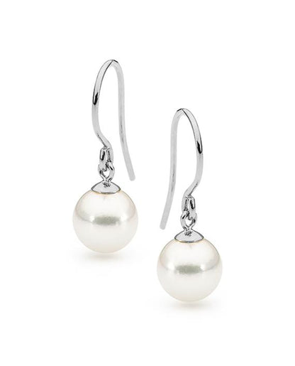 STERLING SILVER FRESHWATER SHEPPHERD HOOK EARRINGS
