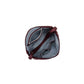 BURGANDY SUEDETTE TOP HANDLE HANDBAG